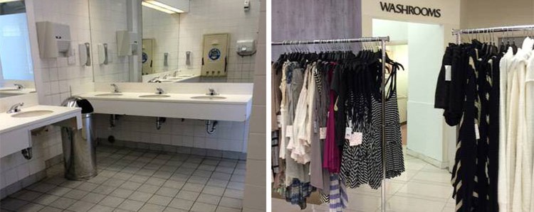 Hudson's Bay washrooms