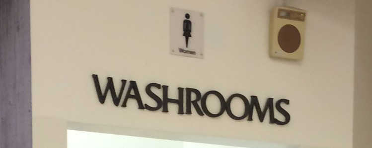 Hudon's Bay washroom sign